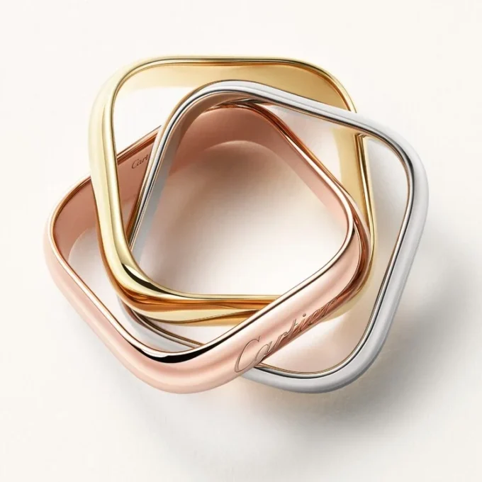 Trinity-ring, kuddeformad, stor modell Trinity-ring, kuddeformad, stor modell