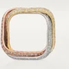Trinity-ring, kuddeformad, stor modell, pavé Trinity-ring, kuddeformad, stor modell, pavé