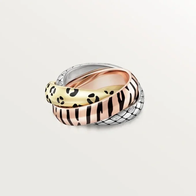 Trinity-ring, lack, halvpavé Trinity-ring, lack, halvpavé