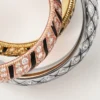 Trinity-ring, lack, pavé Trinity-ring, lack, pavé
