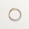 Trinity-ring, liten modell, halvpavé Trinity-ring, liten modell, halvpavé