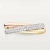 Trinity-ring, liten modell, halvpavé Trinity-ring, liten modell, halvpavé