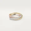 Trinity-ring, liten modell, pavé Trinity-ring, liten modell, pavé