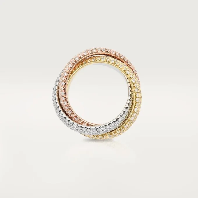 Trinity-ring, stor modell, pavé Trinity-ring, stor modell, pavé