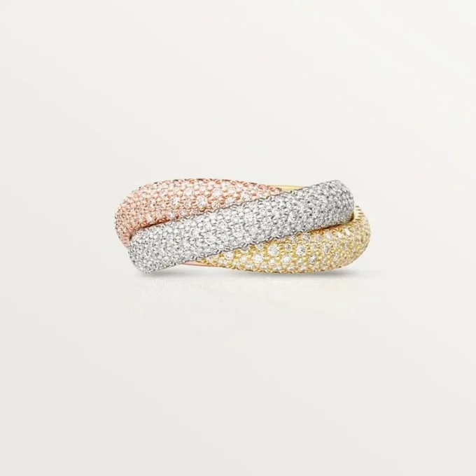 Trinity-ring, stor modell, pavé Trinity-ring, stor modell, pavé