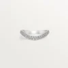 Trinity Ruban vigselring – platina, diamant – Cartier Trinity Ruban vigselring – platina, diamant – Cartier