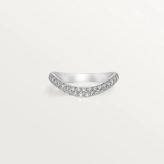 Trinity Ruban vigselring – platina, diamant – Cartier Trinity Ruban vigselring – platina, diamant – Cartier