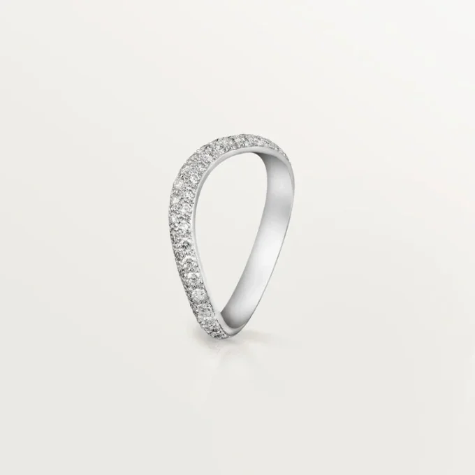 Trinity Ruban vigselring – platina, diamant – Cartier Trinity Ruban vigselring – platina, diamant – Cartier