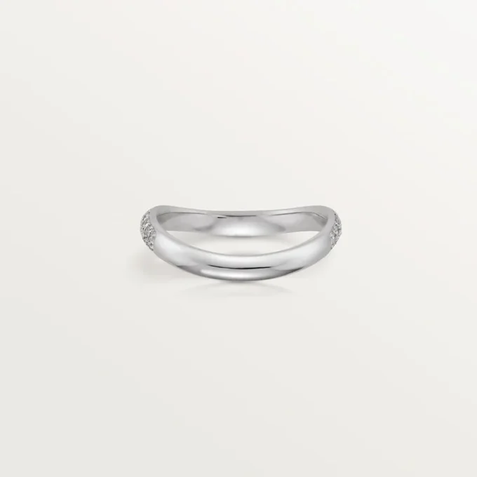 Trinity Ruban vigselring – platina, diamant – Cartier Trinity Ruban vigselring – platina, diamant – Cartier