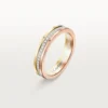 Trinity-vigselring – vitguld, gult guld, roséguld, diamanter – Cartier Trinity-vigselring – vitguld, gult guld, roséguld, diamanter – Cartier