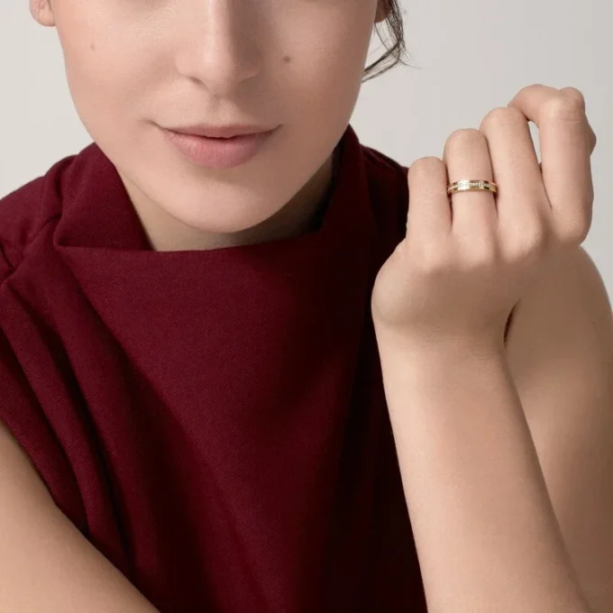 Trinity-vigselring – vitguld, gult guld, roséguld, diamanter – Cartier Trinity-vigselring – vitguld, gult guld, roséguld, diamanter – Cartier