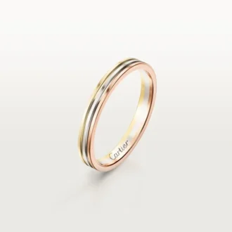 Trinity-vigselring – vitguld, roséguld, gult guld – Cartier