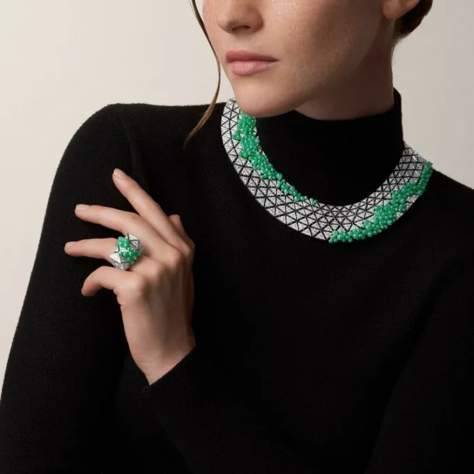 Cartier Libre Tuttitutti-halsband, krysopras Cartier Libre Tuttitutti-halsband, krysopras