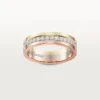 Vendome Louis Cartier vigselring, 4,8 mm bredd, pavé Vendome Louis Cartier vigselring, 4,8 mm bredd, pavé