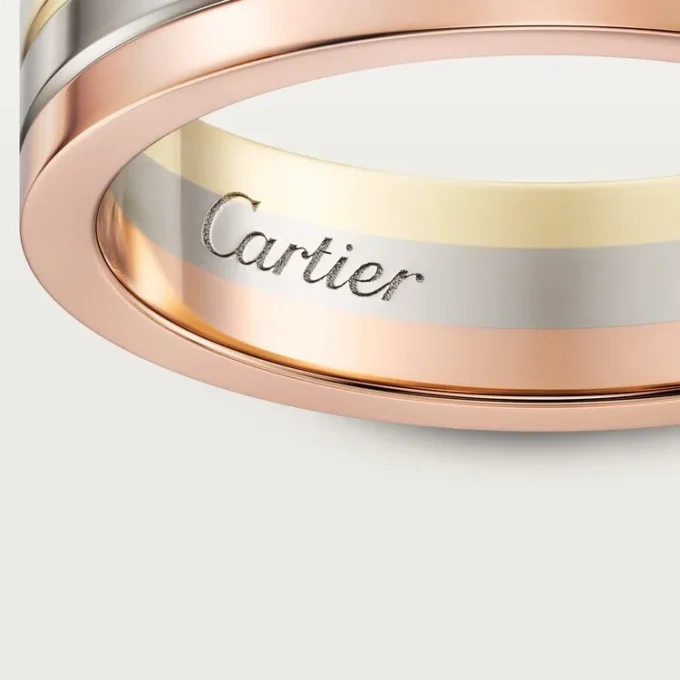 Vendome Louis Cartier vigselring – vitguld, gult guld, roséguld – Cartier Vendome Louis Cartier vigselring – vitguld, gult guld, roséguld – Cartier